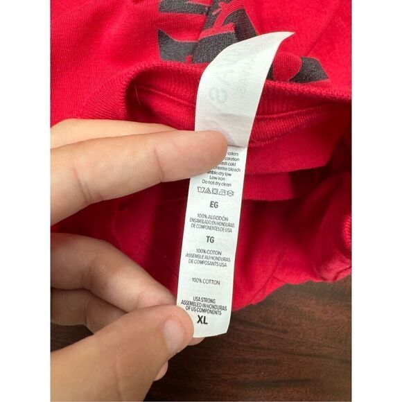 Glen Templeton Nation Red Mens Short Sleeve Tee Size X-Large - Picture 6 of 8